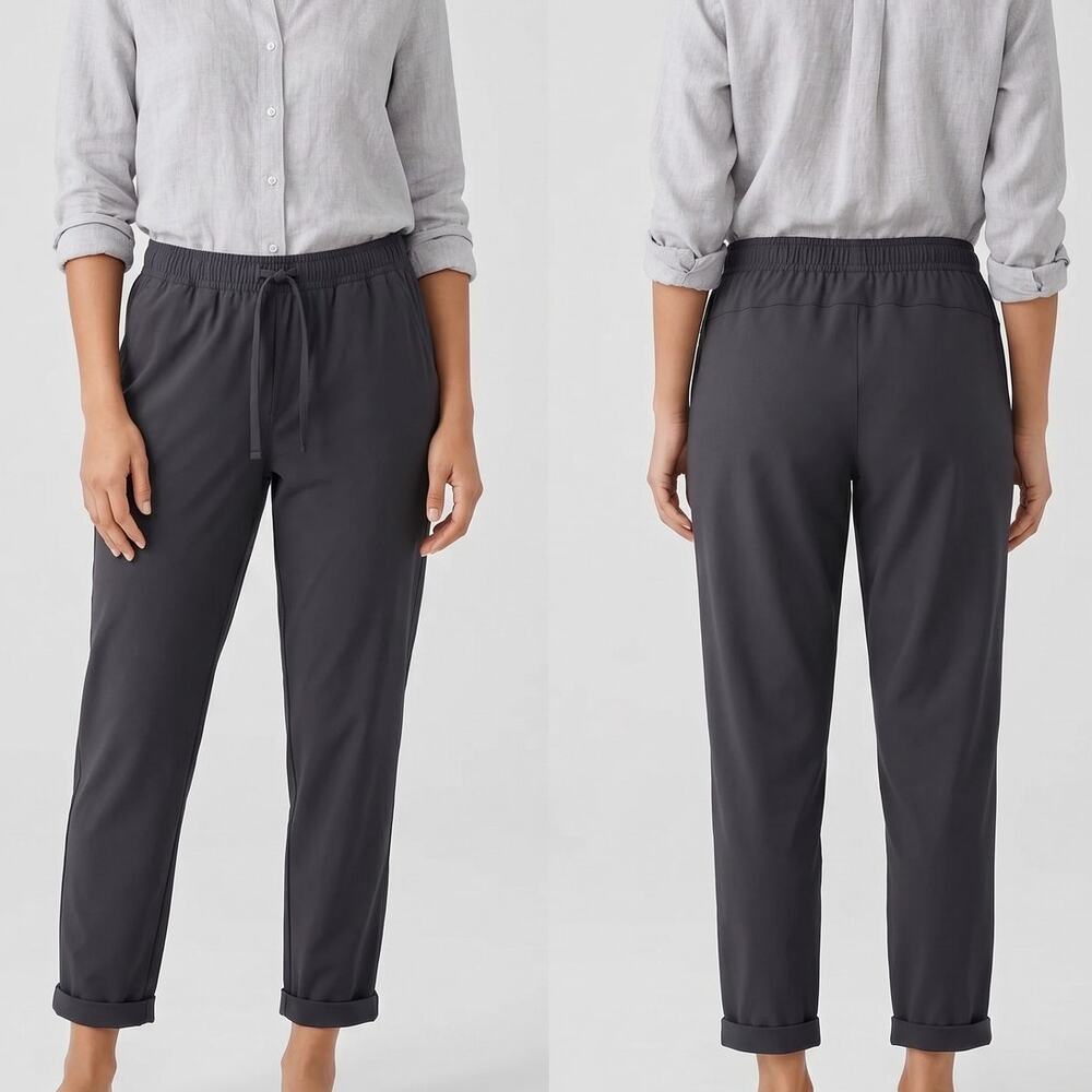 Old Navy Active Go Dry Womens Black Large Cuffed Pants Polyester Spandex